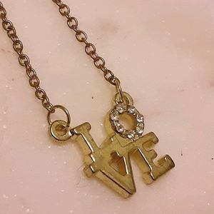 LOVE necklace, fun, faux!